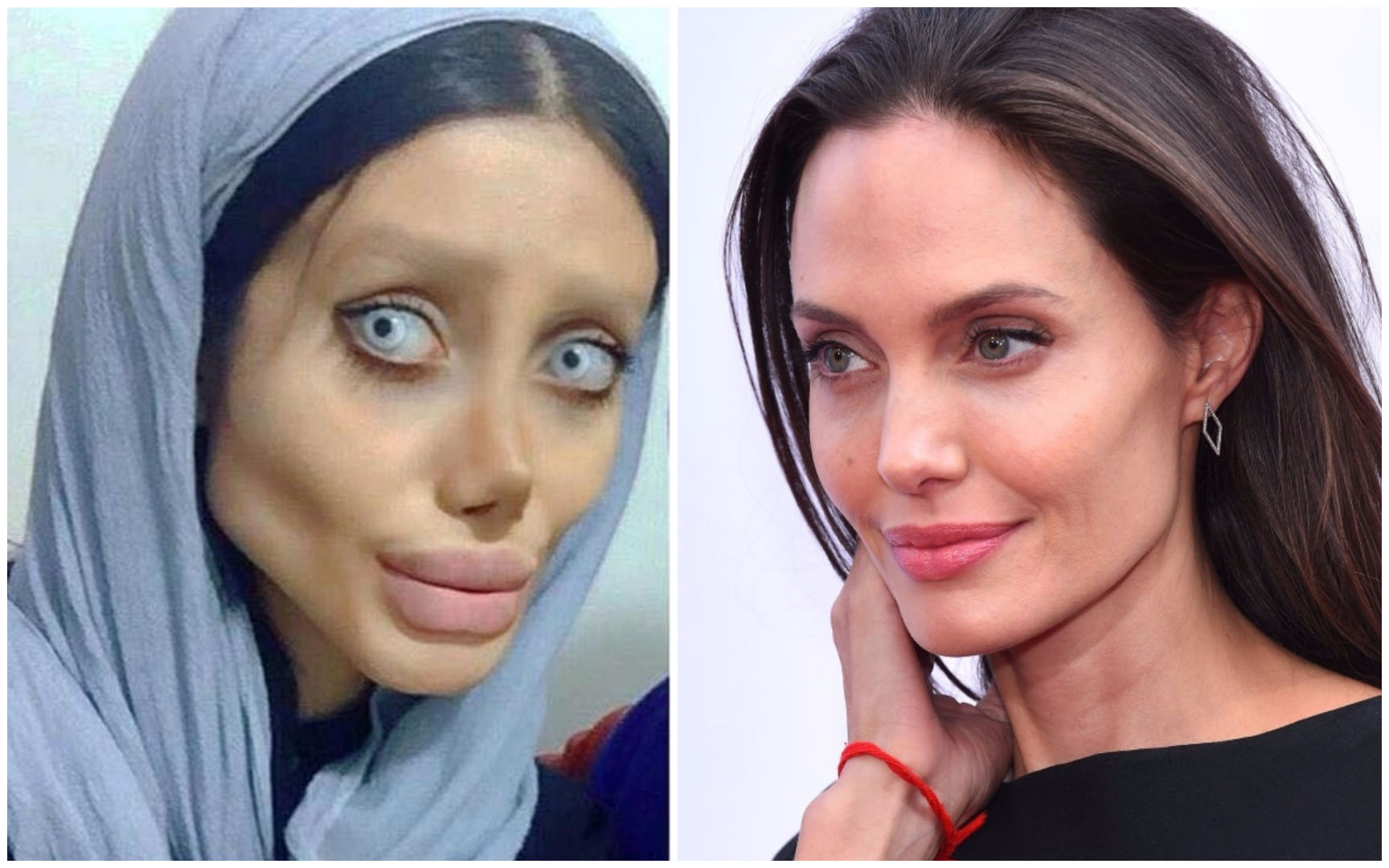 Loca que se parece a Angelina Jolie