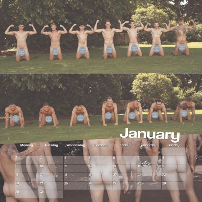 Calendario Dorset desnudos 2017