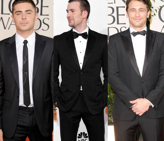 Los hombres guapos de los Golden Globes