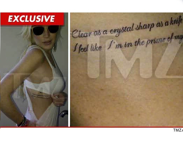 Lindsay Lohan se ha hecho un nuevo tattoo