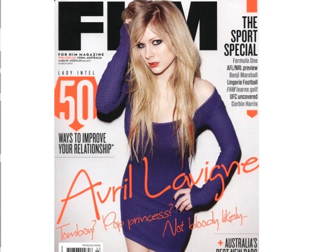 Avril Lavigne, portada de 'FHM' Australia