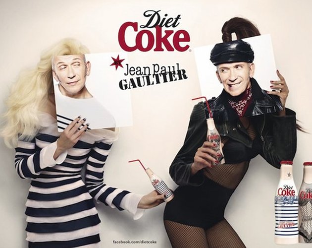 Jean Paul Gaultier diseña las botellas de Coca Cola Light