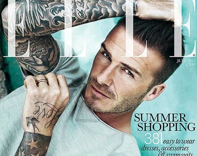 David Beckham se convierte en el primer hombre portada de Elle