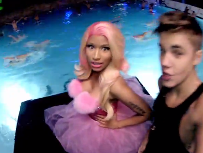Justin Bieber y Nicki Minaj en el vídeo de 'Beauty And A Beat'