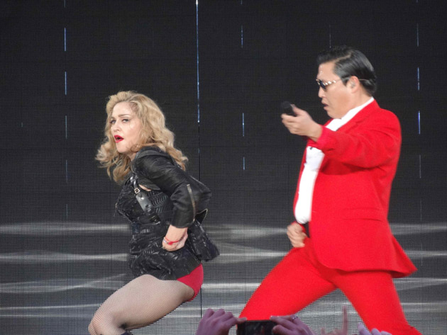 Madonna y PSY bailan 'Gangnam Style' con 'Give It 2 Me'