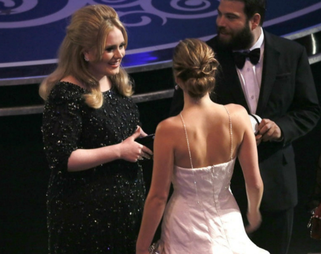 Adele y Jennifer Lawrence se convierten en grandes amigas