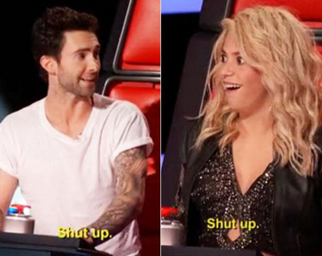 Adam Levine le dice "cállate" a Shakira en 'The Voice'