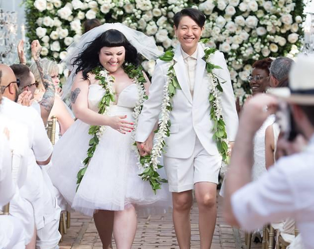 Beth Ditto y su novia Kristin Ogata se casan en Hawái
