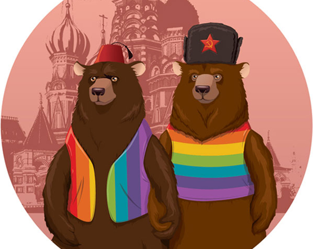 Ilustraciones contra homofobia Rusia
