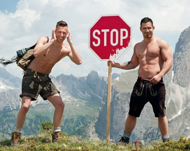 'Men In The Alps' 2014: hombres sin camiseta para un calendario benéfico