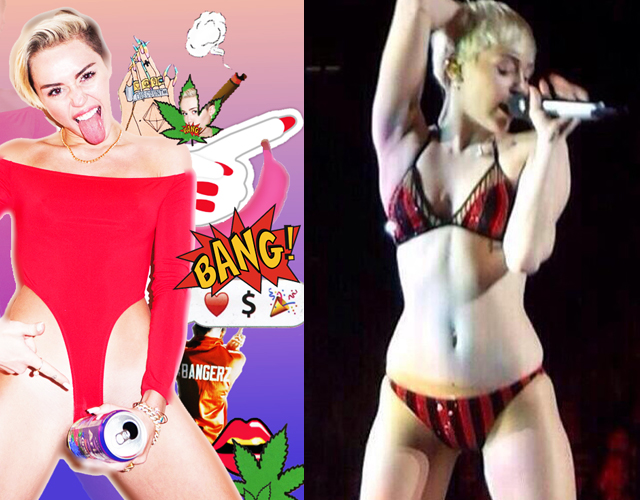 Miley Cyrus actúa en bragas al no encontrar más ropa
