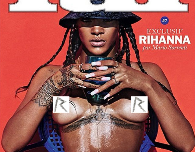 Rihanna desnuda Lui