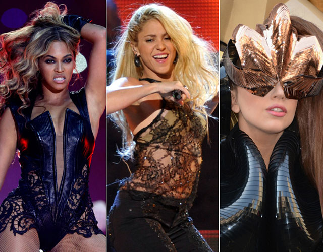 Beyoncé Gaga Shakira Forbes