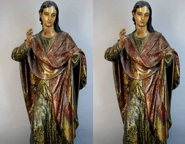 El santo travesti: descubren que una talla de santa Lucía era san Juan travestido