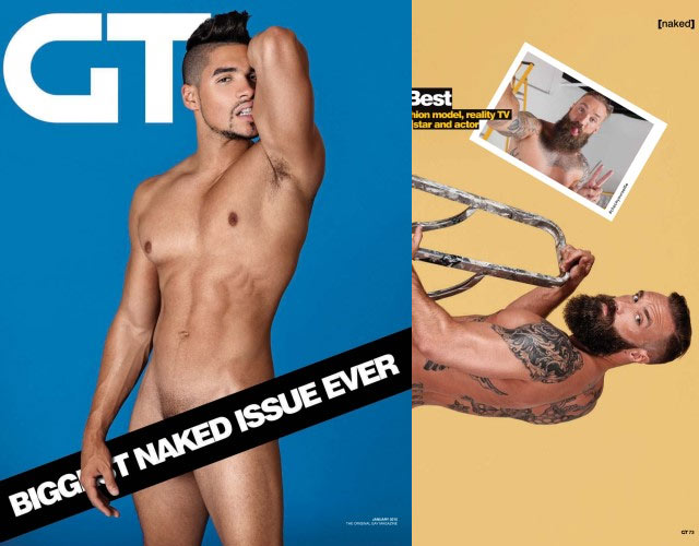 Louis Smith desnudo en la "naked issue" de Gay Times