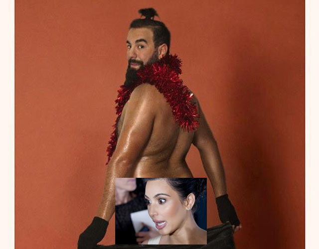 Rober Bodegas desnudo parodiando a Kim Kardashian