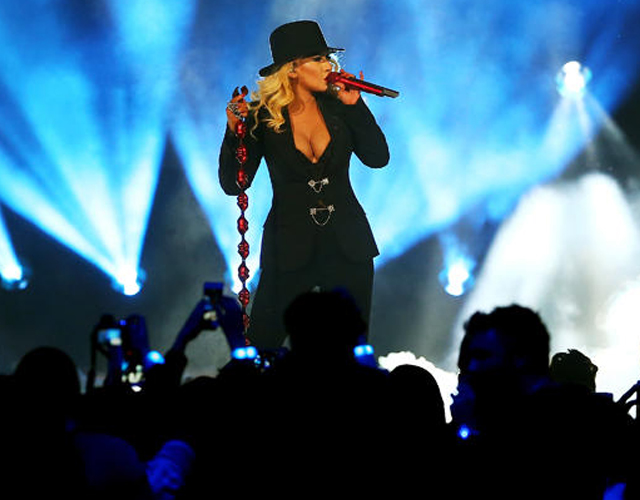 Christina Aguilera homenajea a Nueva York en el NBA All Star
