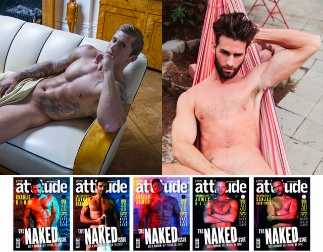 Famosos desnudos Attitude Naked issue 2015