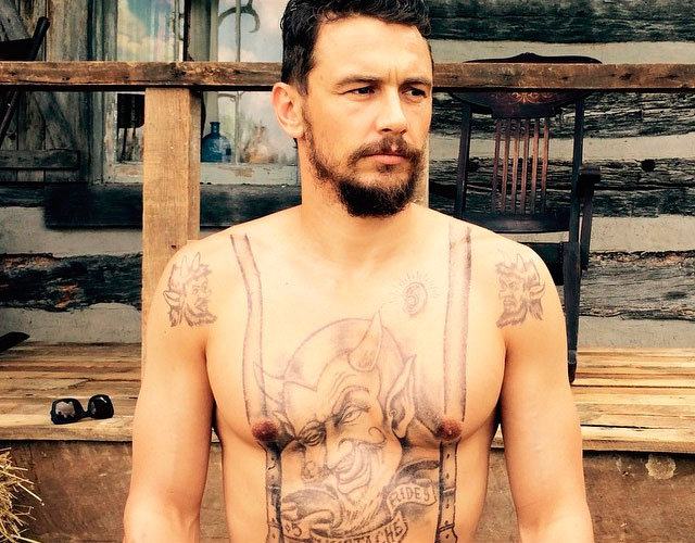 James Franco desnudo y tatuado en la primera imagen de 'The Long Home'