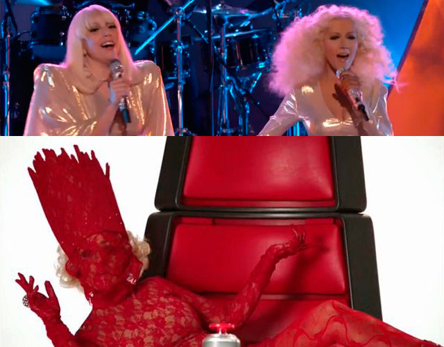 Lady Gaga, encantada con la imitación de Christina Aguilera en 'The Voice'