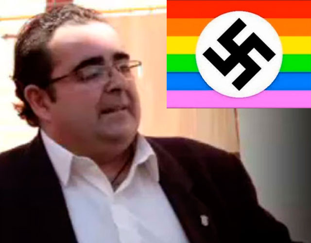 Alcalde bandera gay nazi