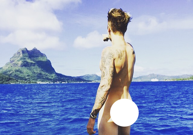 Se filtra una foto de Justin Bieber desnudo en un yate