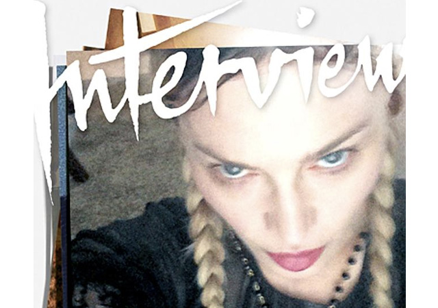 La selfie de Madonna, portada de 'Interview'