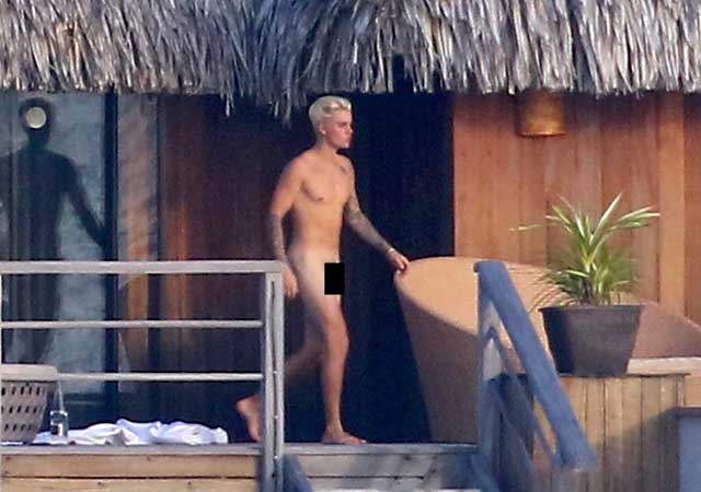 Pillado Justin Bieber desnudo en sus vacaciones en Bora Bora