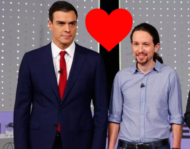 "Peblo", la historia de amor gay entre Pablo Iglesias y Pedro Sánchez, triunfa en la red