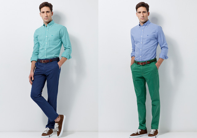 Pantalones verdes, tendencia de moda para hombres