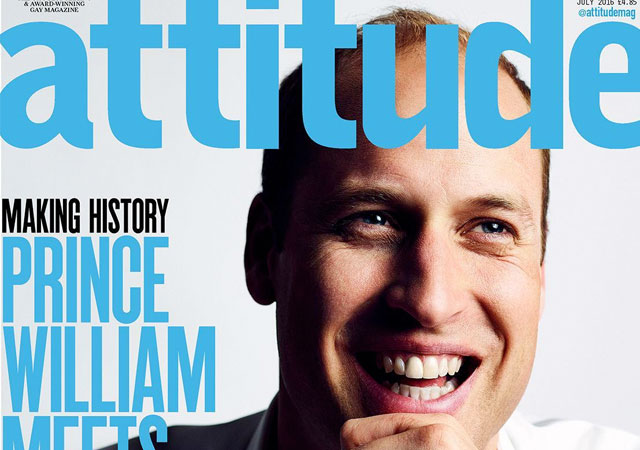 El Príncipe Guillermo, portada de la revista gay 'Attitude'