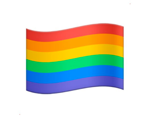 Emoji bandera gay