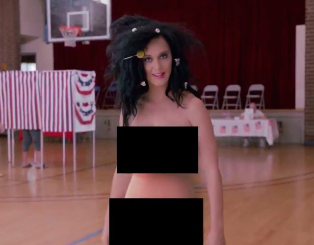 Katy Perry desnuda te anima a votar