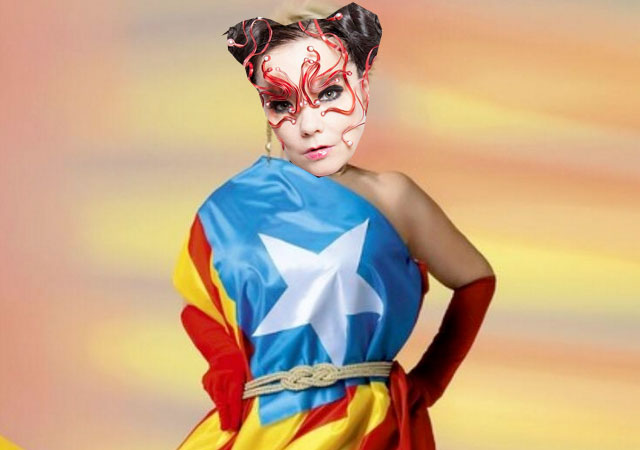 Björk apoya el independentismo en Catalunya con 'Declare Independence'