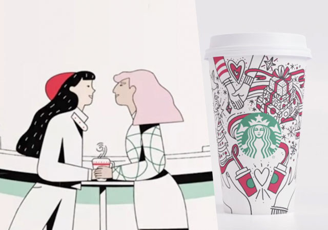 Starbucks lanza una campaña con personajes gays para Navidad