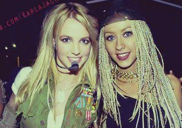 Christina Aguilera comparte una foto falsa con Britney Spears
