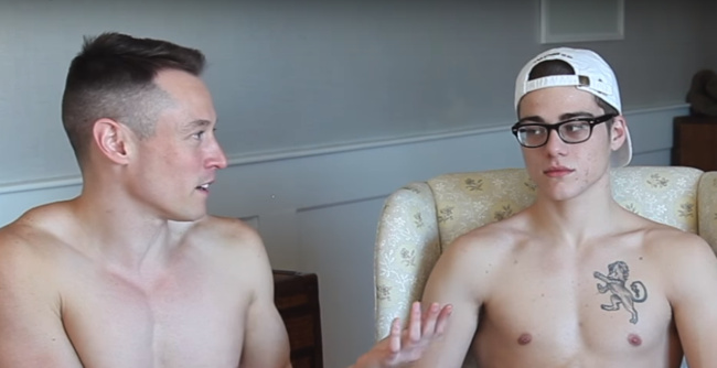 El YouTuber Davey Wavey desnudo abre web porno gay