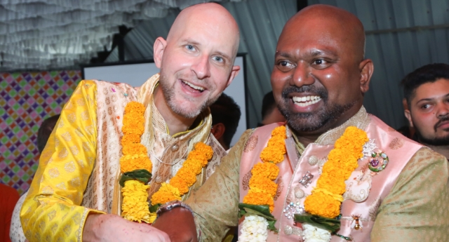 Primera fiesta de boda gay en Bombay