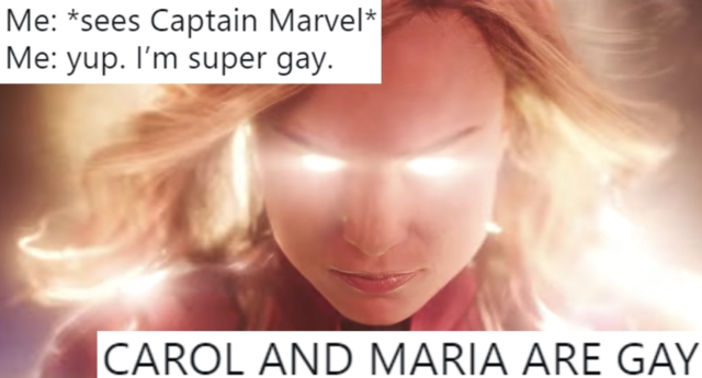 'Capitana Marvel' es para la gente gay, dice internet