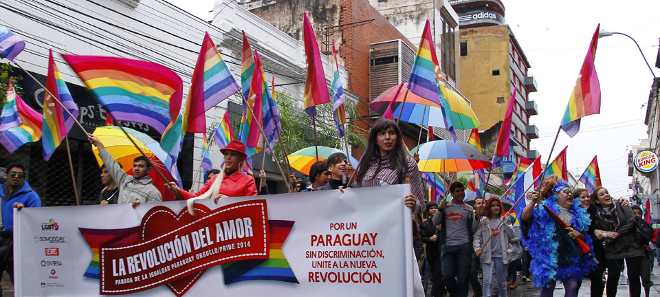 La marcha del Orgullo Gay en Paraguay