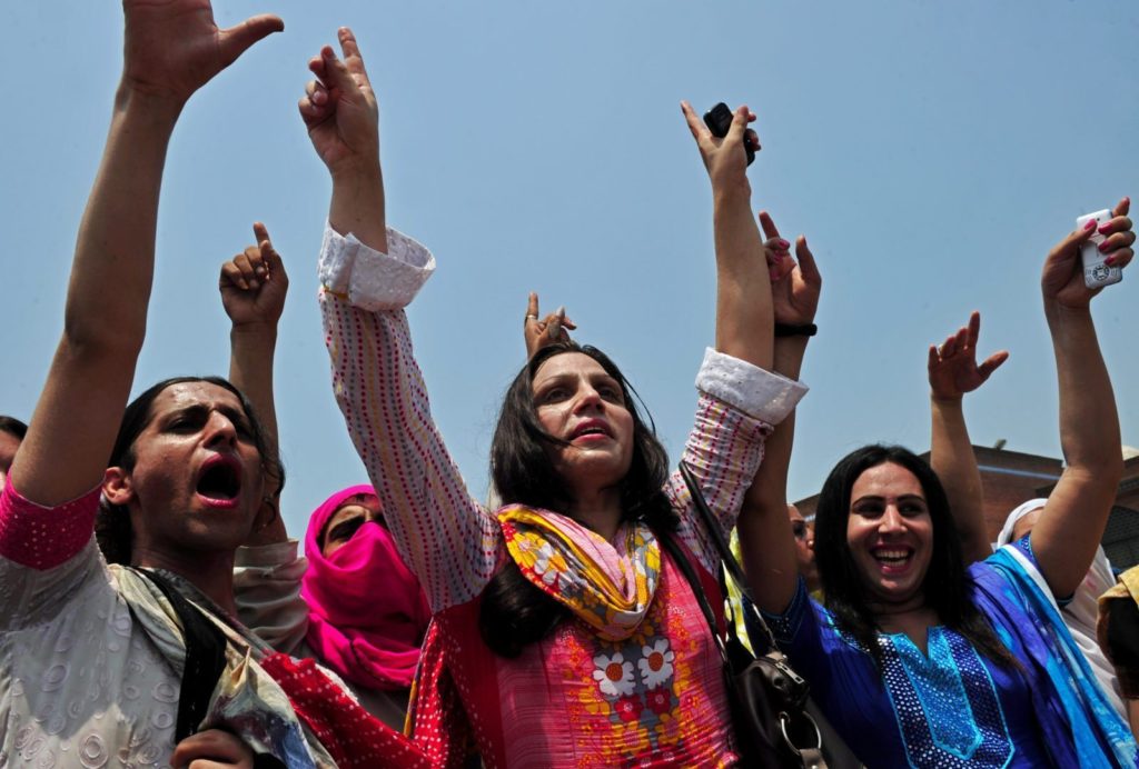 Protesta derechos trans pakistán