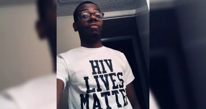 Jack Johnson in his HIV Lives Matter T-shirt