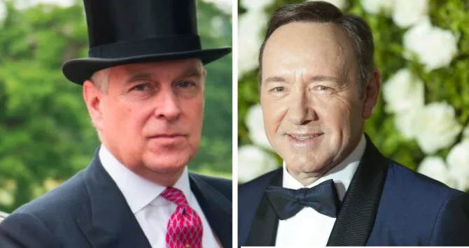 Prince Andrew and Kevin Spacey