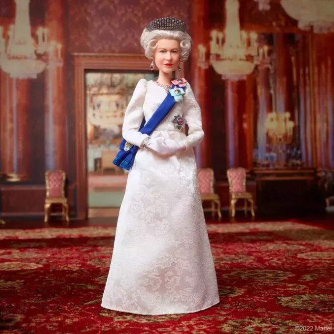 The Queen Elizabeth Barbie doll