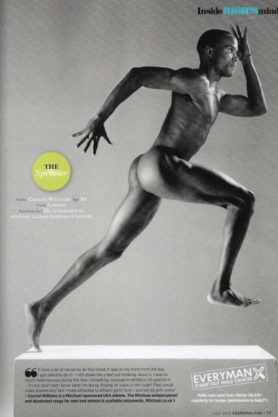 El equipo olímpico de UK, desnudo para \'Cosmo\'