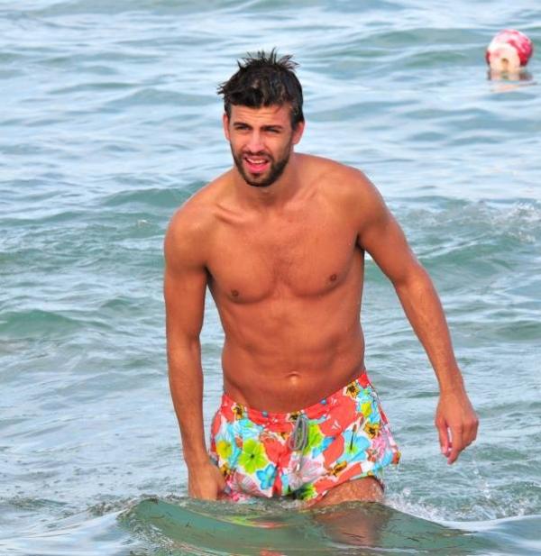 Gerard Piqué sin ropa