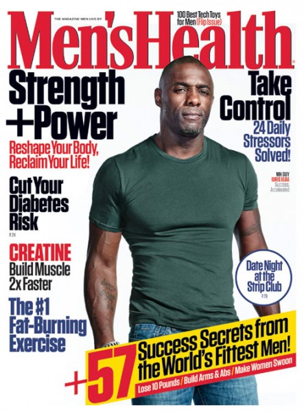 Idris Elba se desnuda para 'Men's Health'
