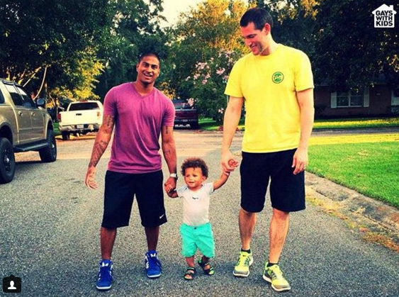 Padres gays con sus hijos