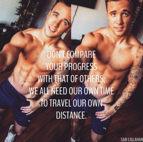 Sam Callahan desnudo en Instagram