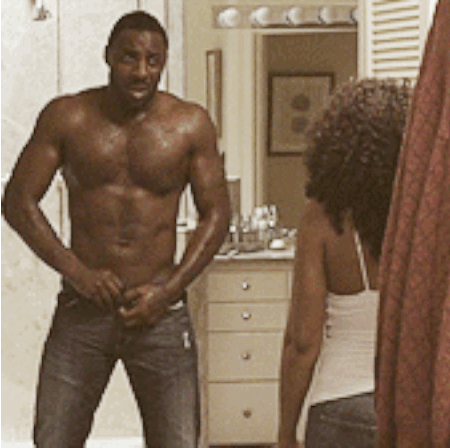 Idris Elba desnudo en 100 Streets